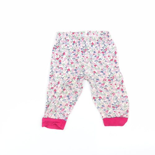 pimark Girls Multicoloured Floral  Babydoll Pyjama Pants Size 6-9 Months