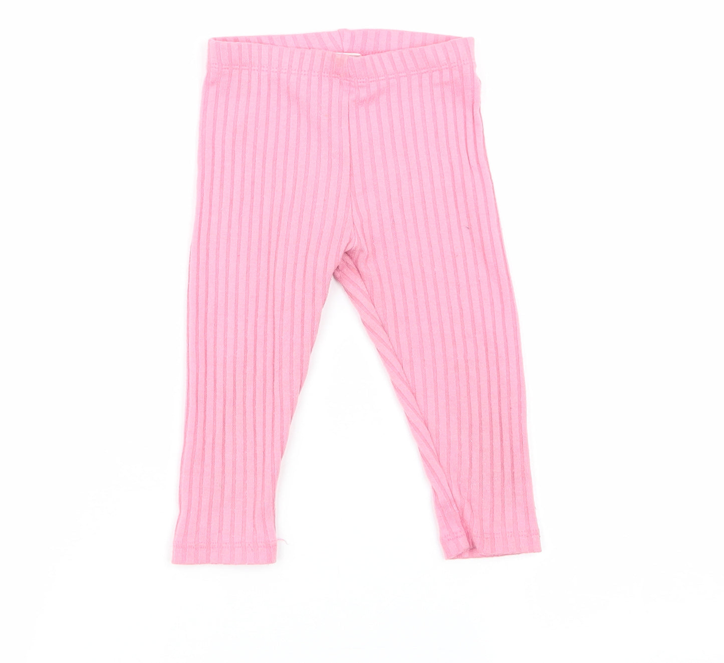 F&F Girls Pink   Jogger Trousers Size 12-18 Months  - legging