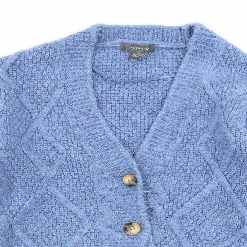 Primark Womens Blue   Cardigan Jumper Size 10