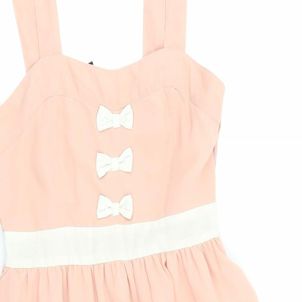 VERO MODA Womens Pink   Fit & Flare  Size 8