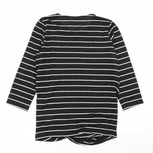 Warehouse Womens Multicoloured Striped  Basic T-Shirt Size 10