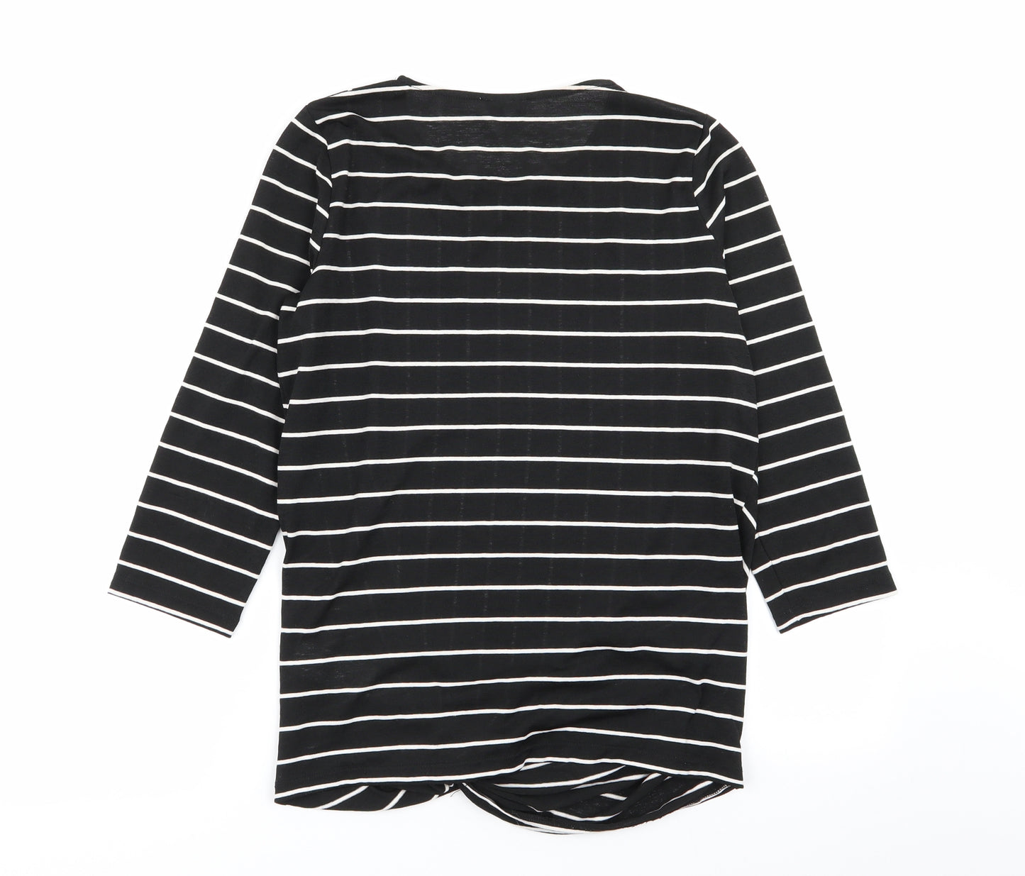 Warehouse Womens Multicoloured Striped  Basic T-Shirt Size 10