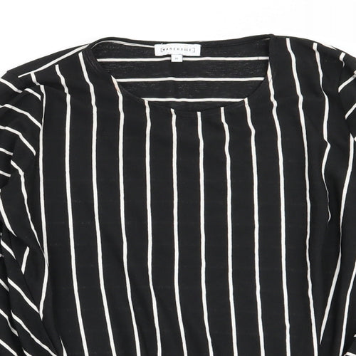 Warehouse Womens Multicoloured Striped  Basic T-Shirt Size 10