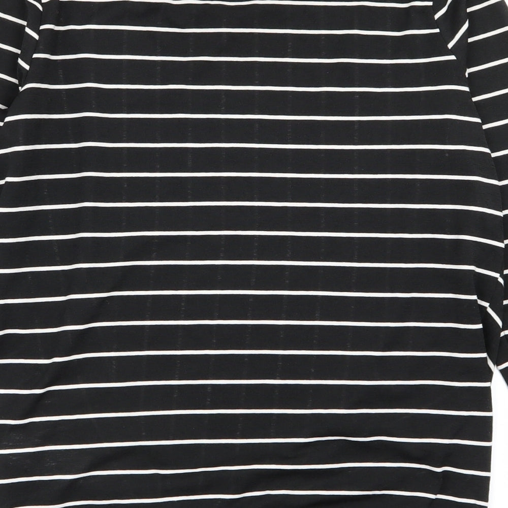 Warehouse Womens Multicoloured Striped  Basic T-Shirt Size 10