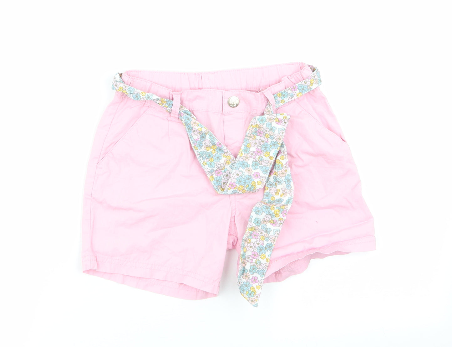 H&M Girls Pink   Chino Shorts Size 8 Years