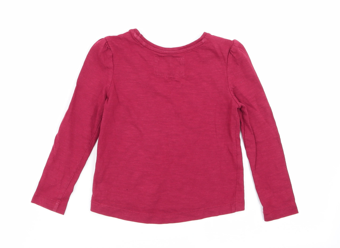 TU Girls Red   Basic T-Shirt Size 18-24 Months