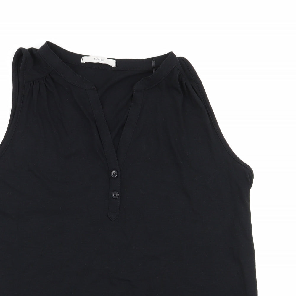 Asda George Womens Black   Basic T-Shirt Size 16