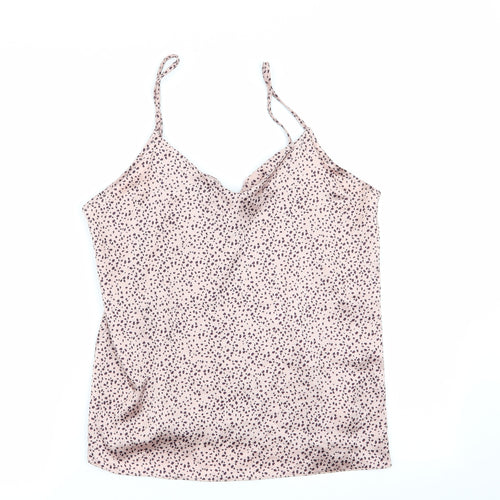 F&F Womens Pink Animal Print  Top Pyjama Top Size 8