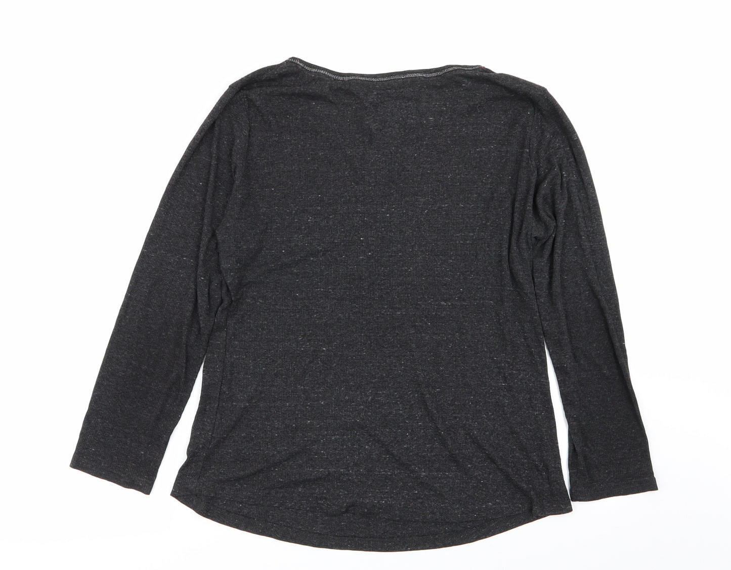 Primark Womens Grey Solid  Top Pyjama Top Size 14