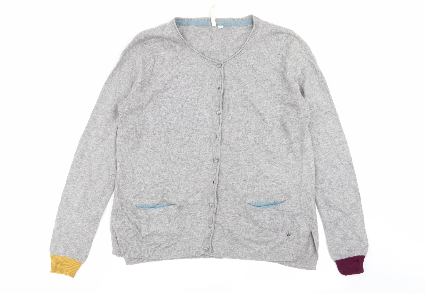 White Stuff Womens Grey   Cardigan Jumper Size 12