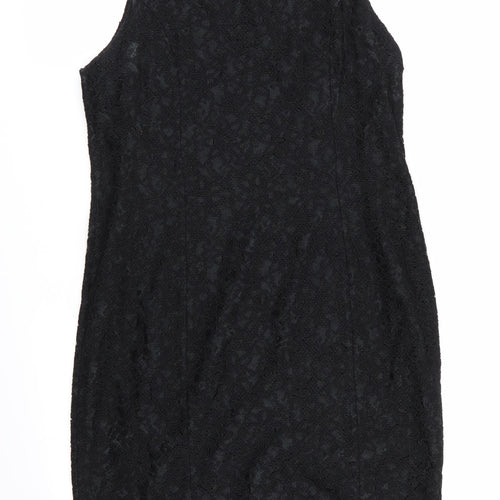 Wallis Womens Black Geometric  Fit & Flare  Size 14