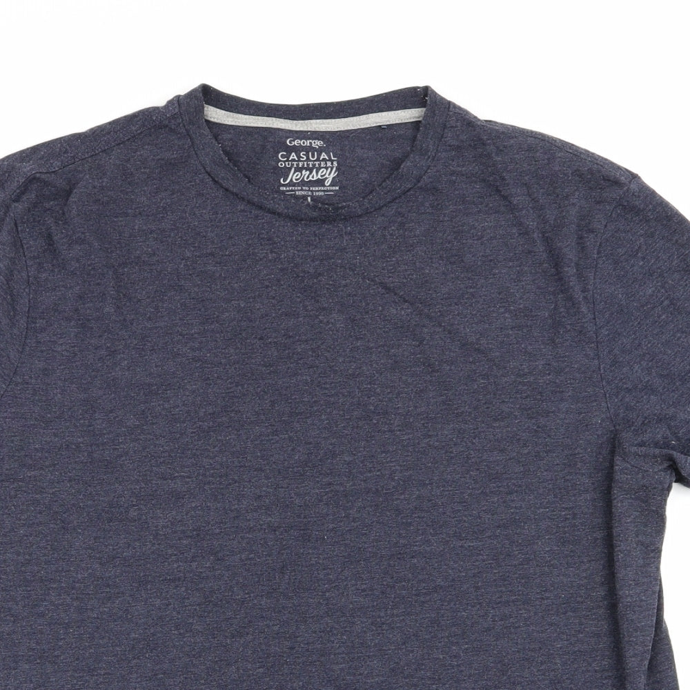 Asda George Mens Blue    T-Shirt Size L