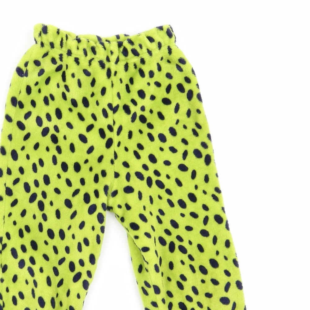 jeff and co Boys Green Animal Print   Pyjama Pants Size 5-6 Years