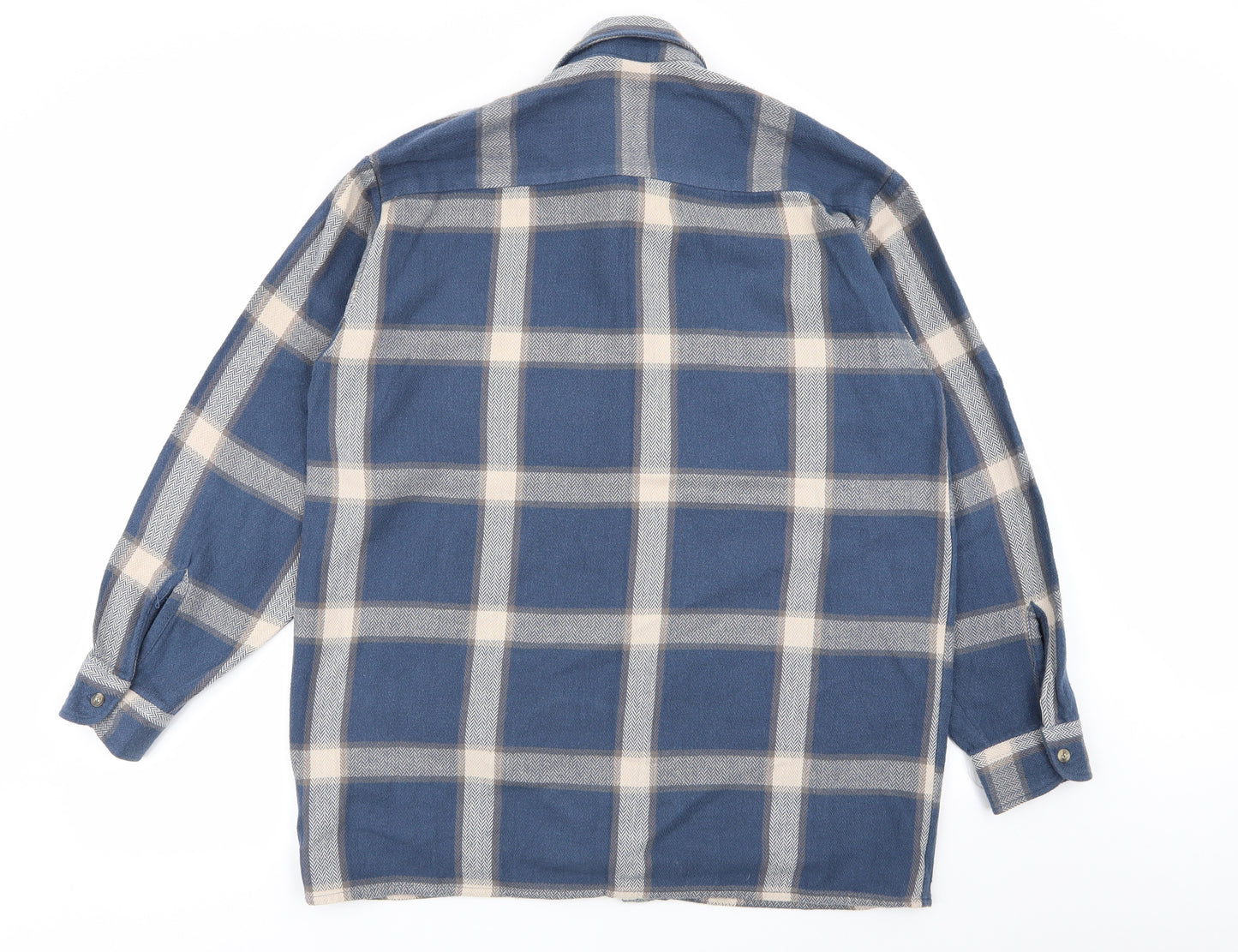 trader Mens Multicoloured Check   Button-Up Size L