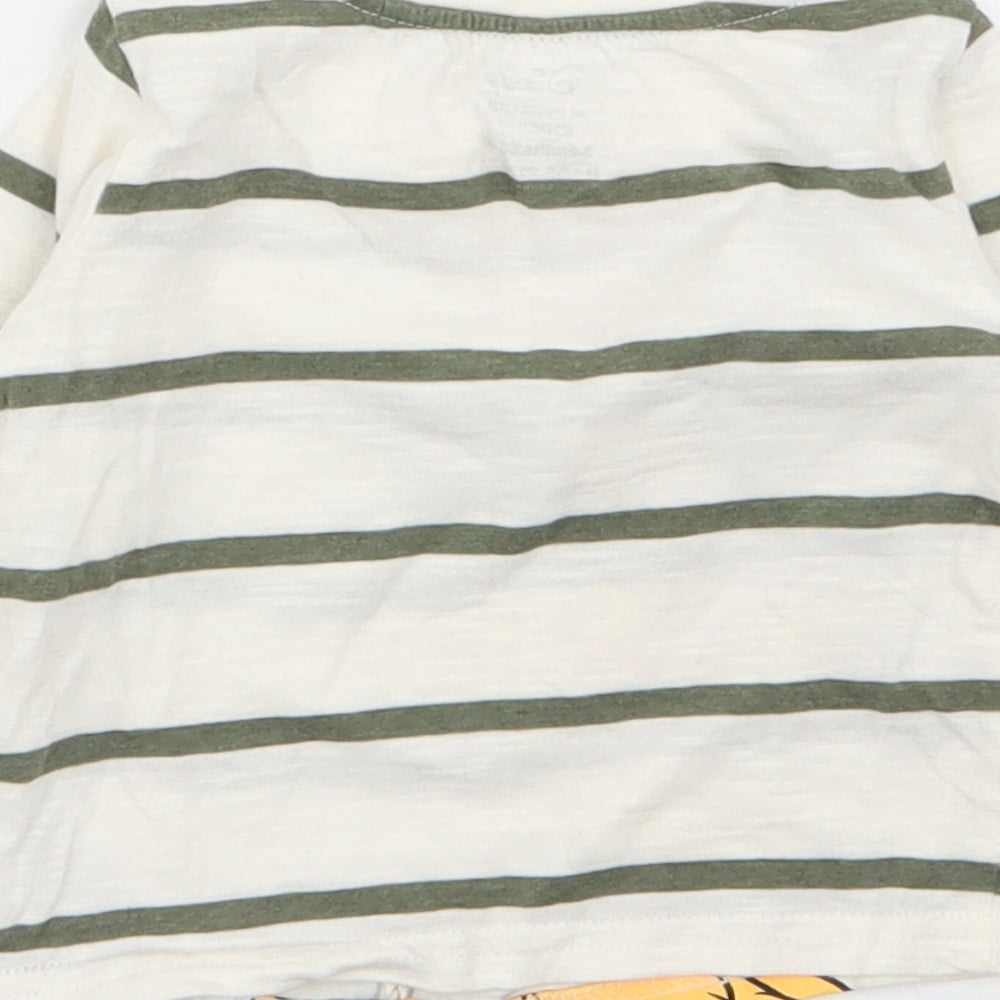 Primark Boys Multicoloured Striped  Basic T-Shirt Size 3-6 Months