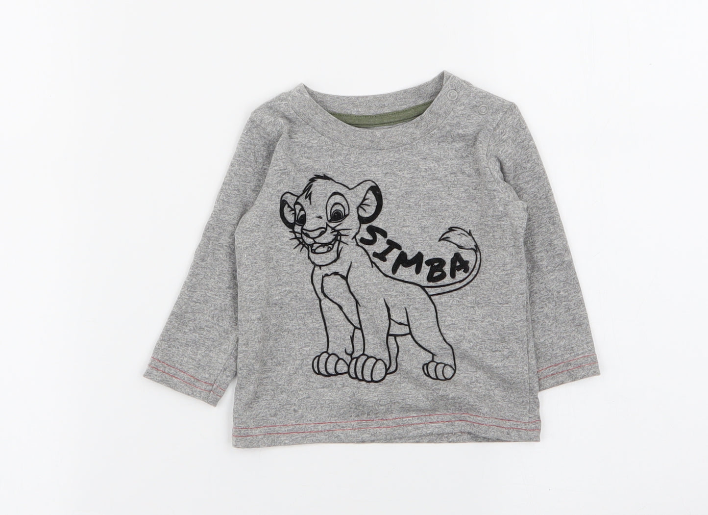 Primark Boys Grey   Basic T-Shirt Size 3-6 Months