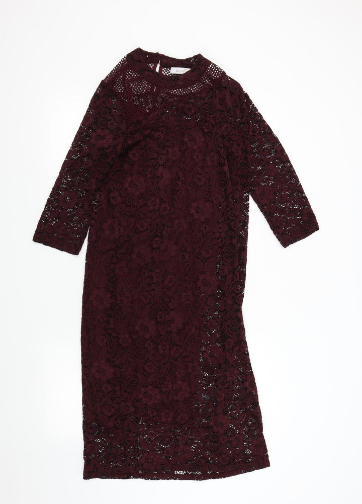 M&S Womens Red Bodycon Size 14