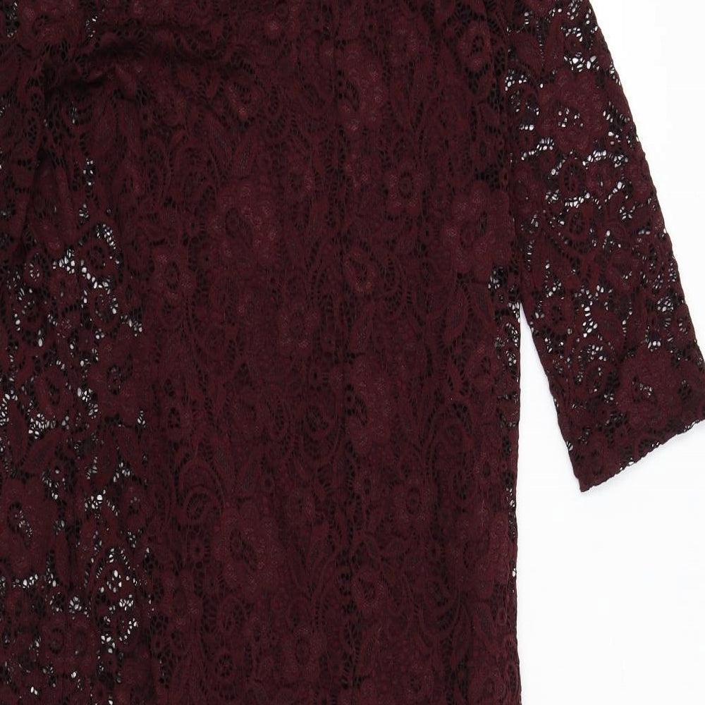 M&S Womens Red   Bodycon  Size 14