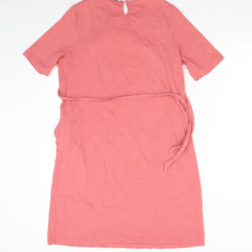 Laura Ashley Womens Pink   T-Shirt Dress  Size 14