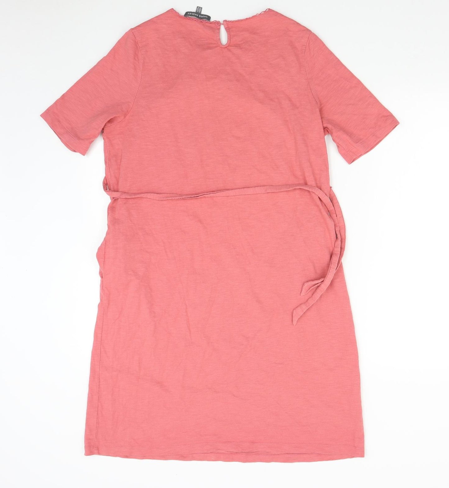 Laura Ashley Womens Pink   T-Shirt Dress  Size 14