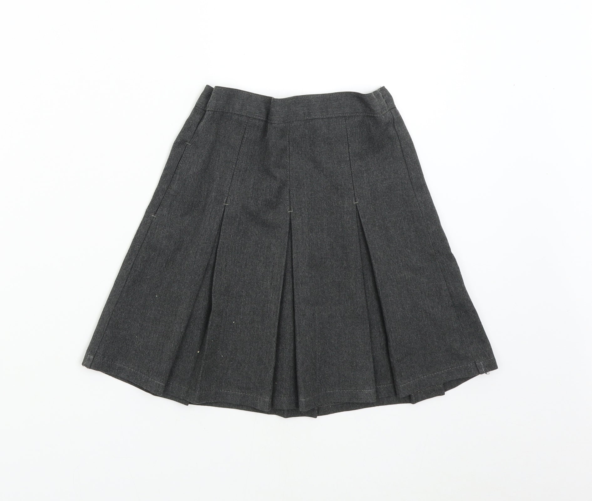 M&S Girls Grey Pleated Skirt Size 5-6 Years – Preworn