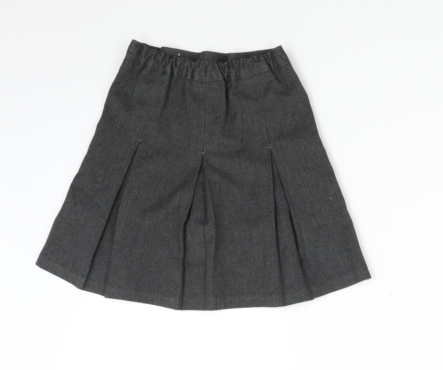 M&S Girls Grey   Pleated Skirt Size 5-6 Years