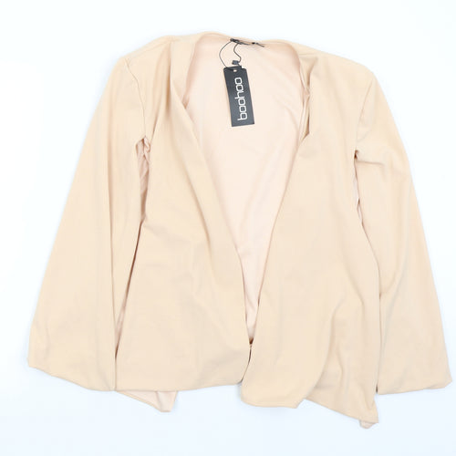 Boohoo Womens Pink   Jacket Poncho Size 14