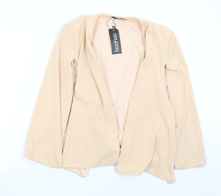 Boohoo Womens Pink   Jacket Poncho Size 14