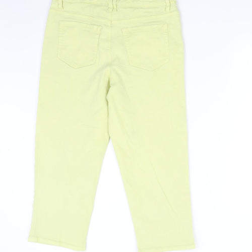 Style&Co Denim Womens Yellow  Denim Capri Jeans Size 10 L21 in