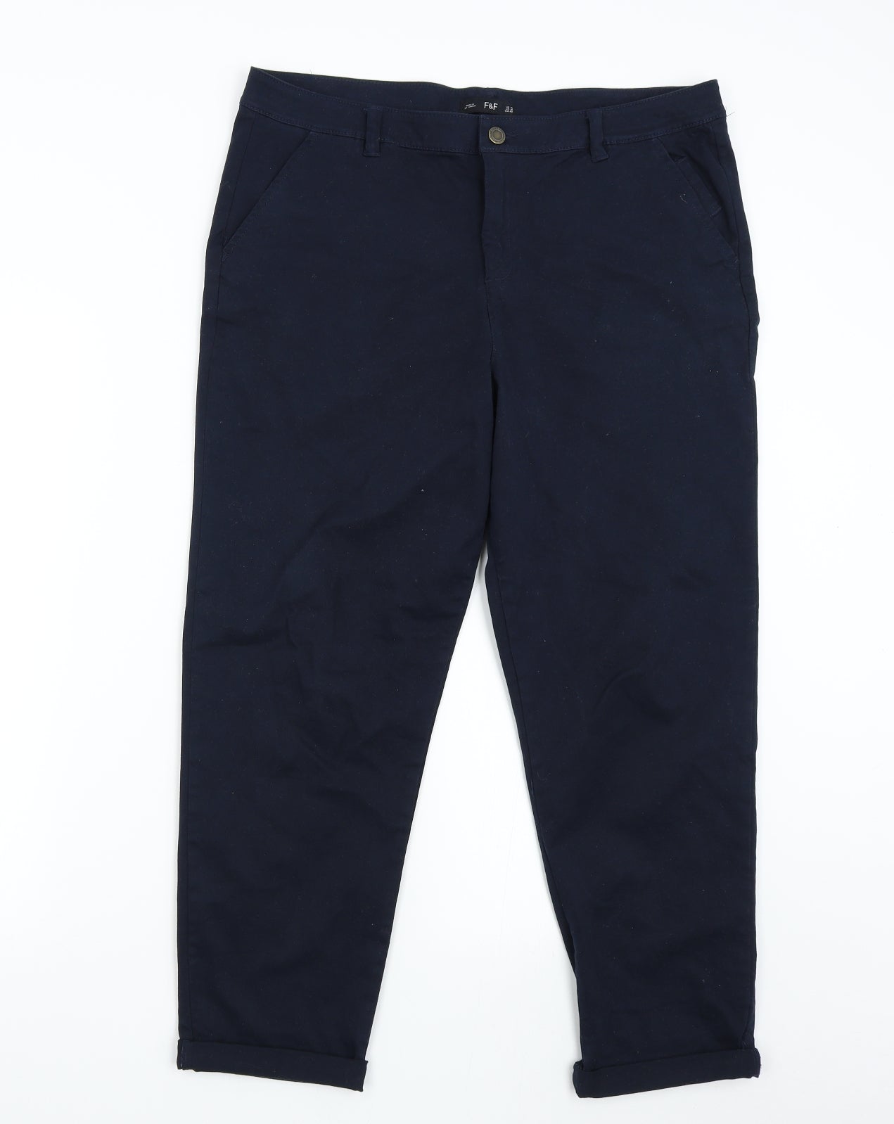 F&F Womens Blue   Tapered Jeans Size 14 L26 in