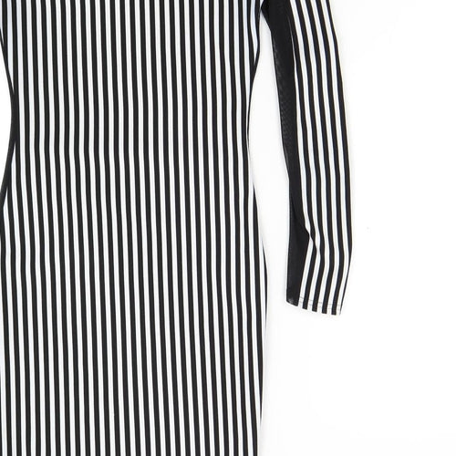 Ribbon Womens Multicoloured Striped  Bodycon  Size 8