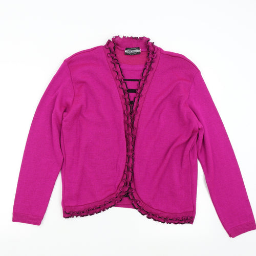 Lizzi Clarke Womens Pink  Knit Pullover Jumper Size L