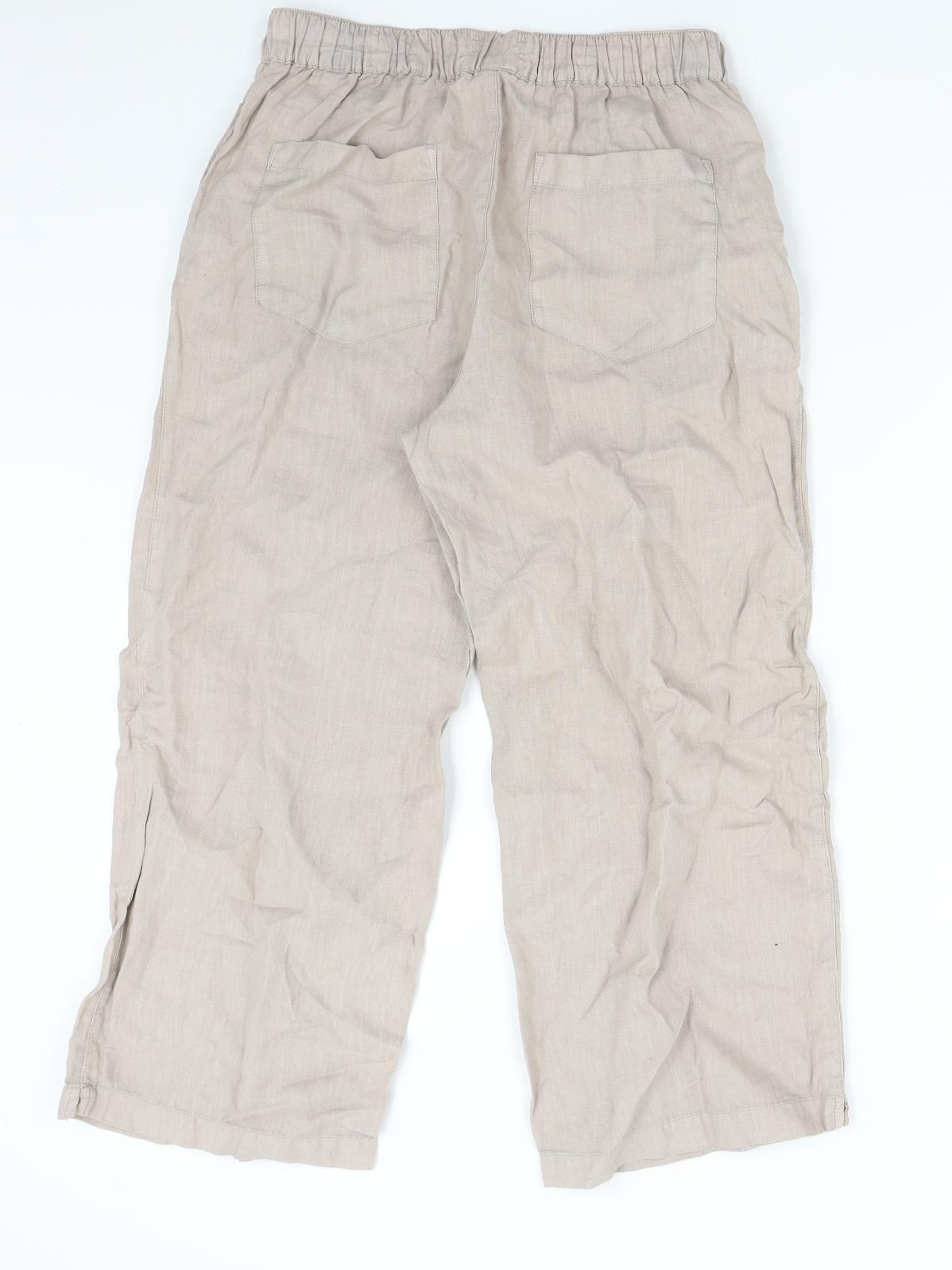 Cynthia Rowley Womens Beige   Capri Trousers Size S L23 in