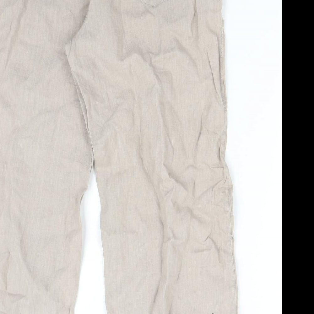 Cynthia Rowley Womens Beige   Capri Trousers Size S L23 in