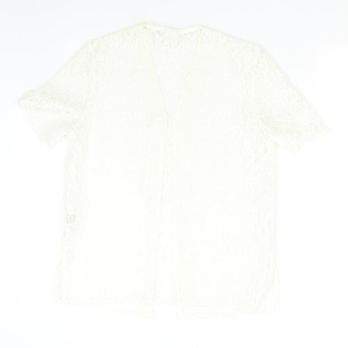 C&A Womens Ivory  Lace Basic Blouse Size 12