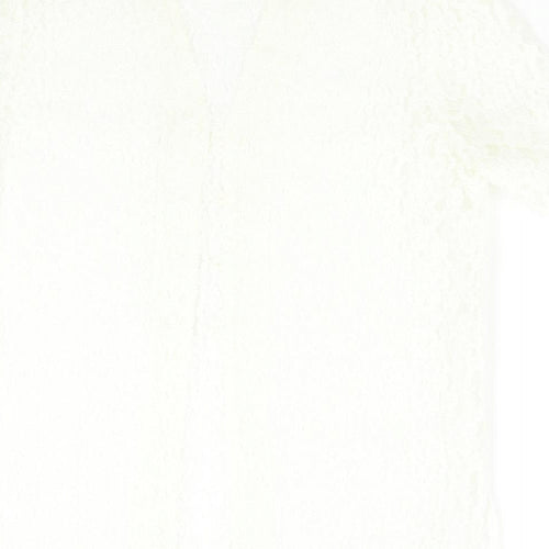 C&A Womens Ivory  Lace Basic Blouse Size 12