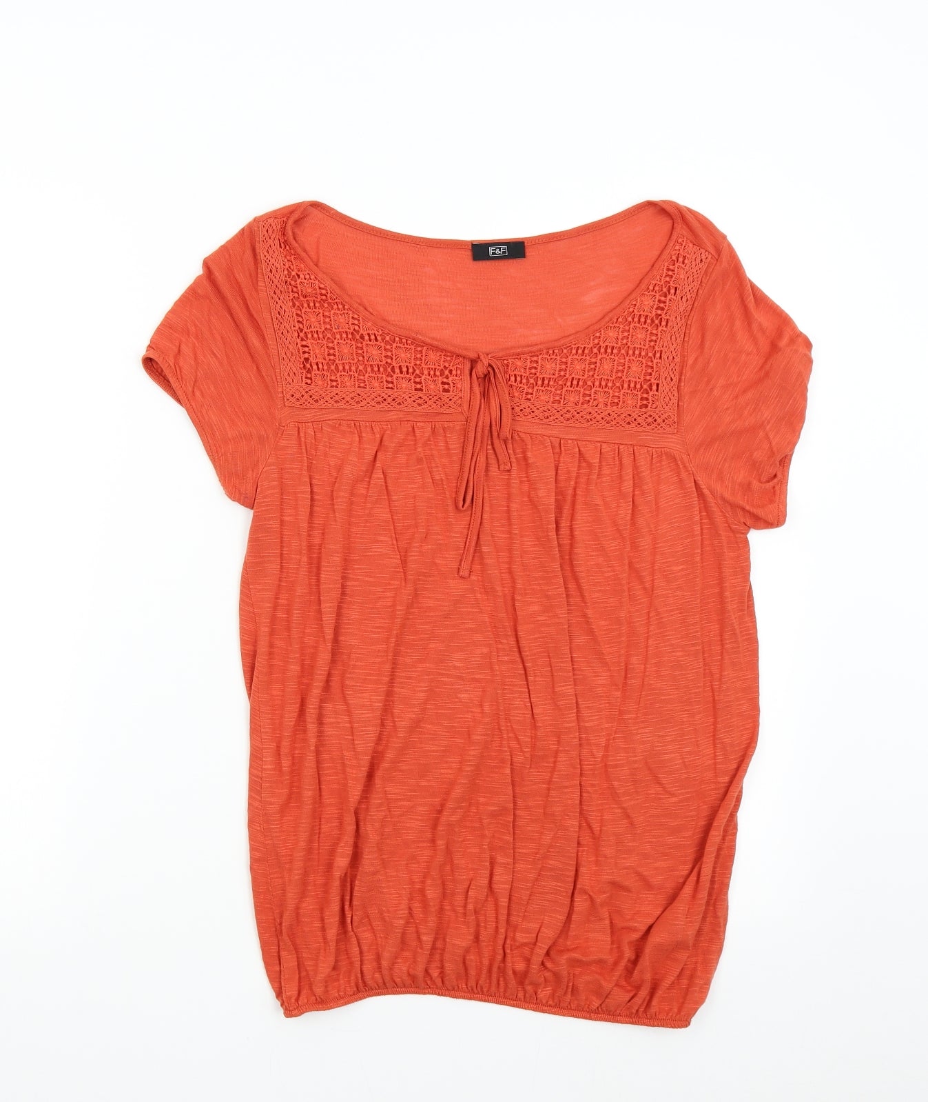 F&F Womens Orange   Basic Blouse Size 12