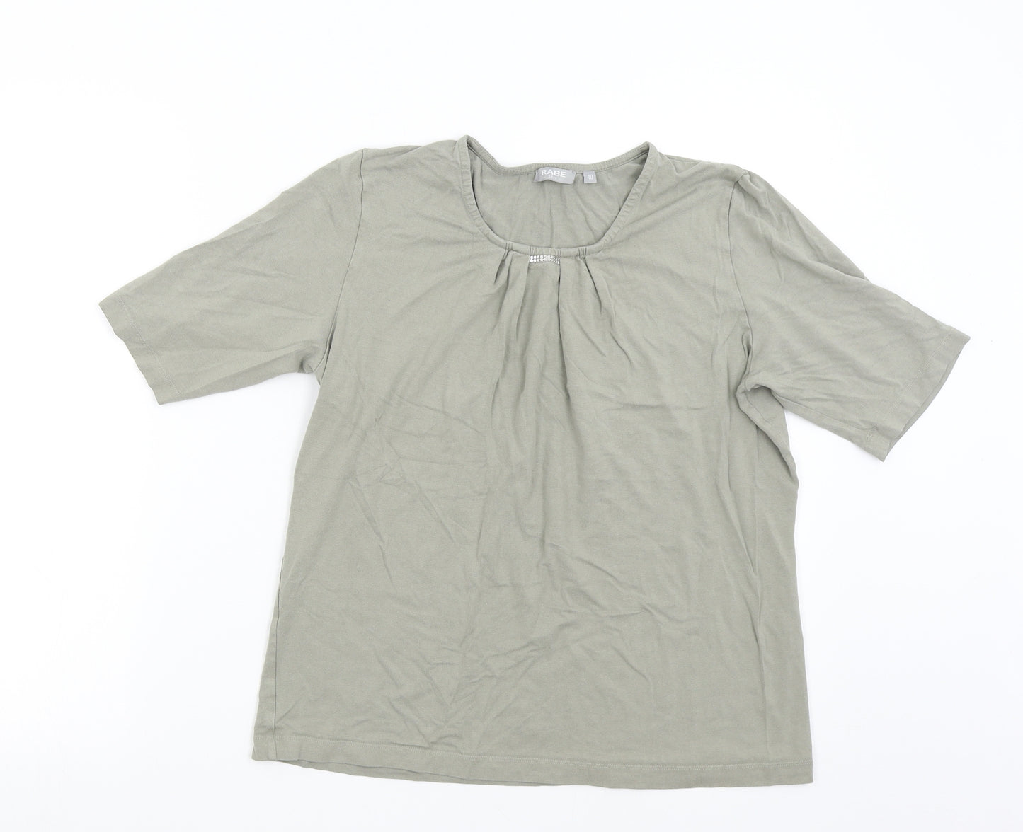 Rabe Womens Green   Basic T-Shirt Size 12