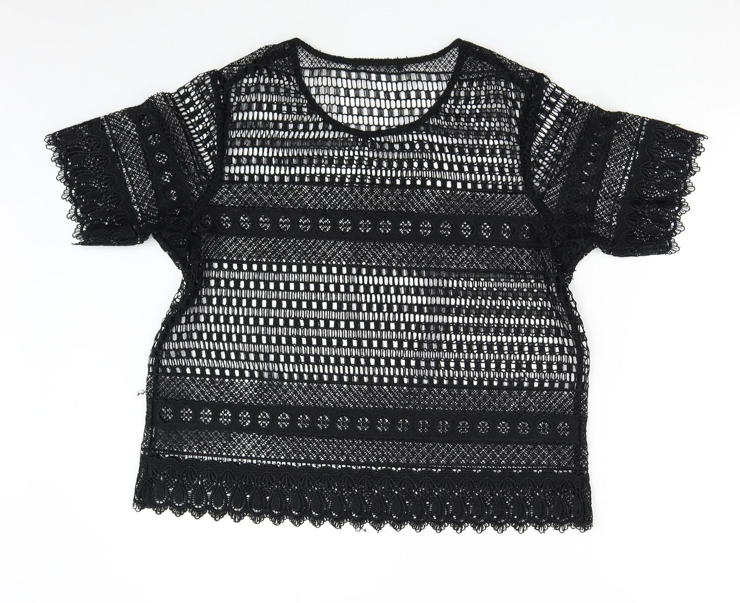 M&S Womens Black   Basic T-Shirt Size 14