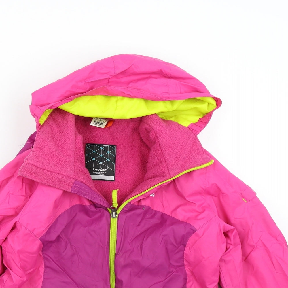 DECATHLON Girls Pink   Anorak Jacket Size 10 Years