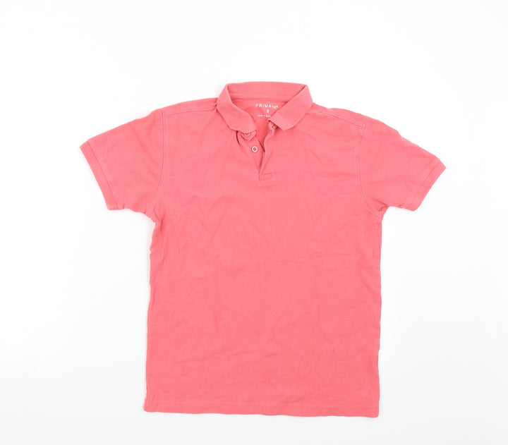 Primark Womens Pink Basic Polo Size S