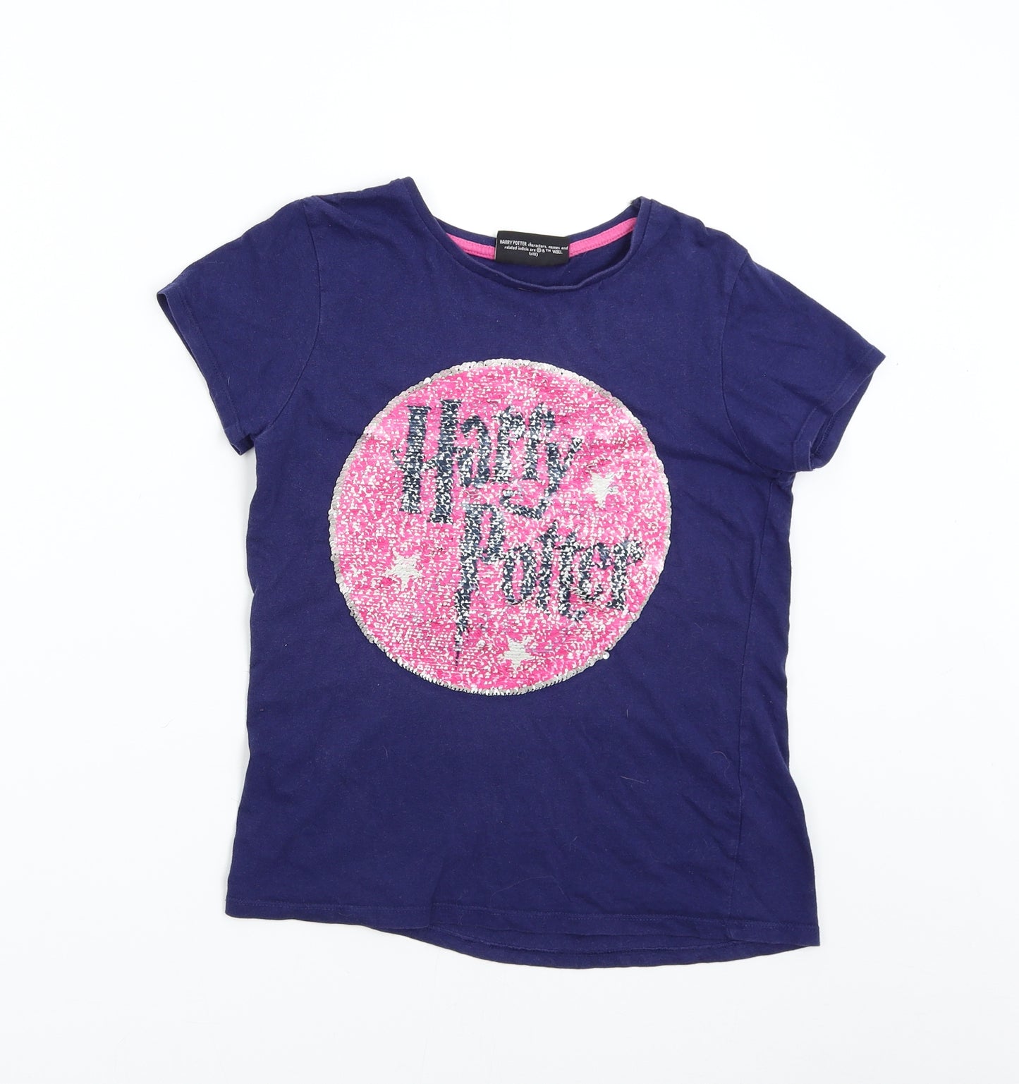 George Girls Blue   Basic T-Shirt Size 9-10 Years  - Harry Potter