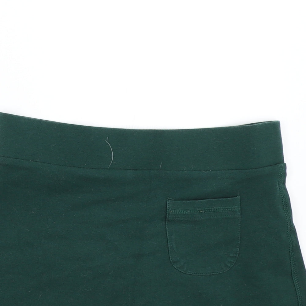 M&S Girls Green   Mini Skort Size 9-10 Years