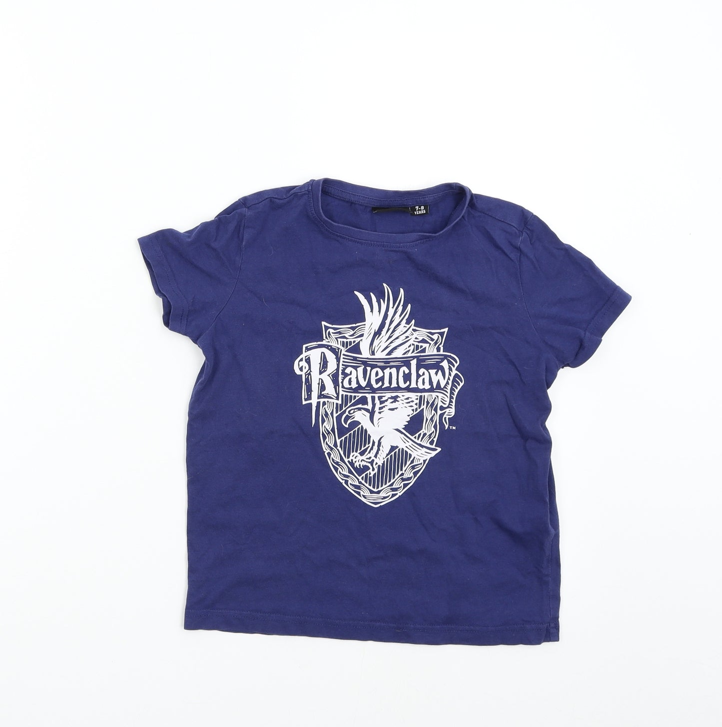 Harry Potter Boys Blue   Basic T-Shirt Size 7-8 Years  - Ravenclaw