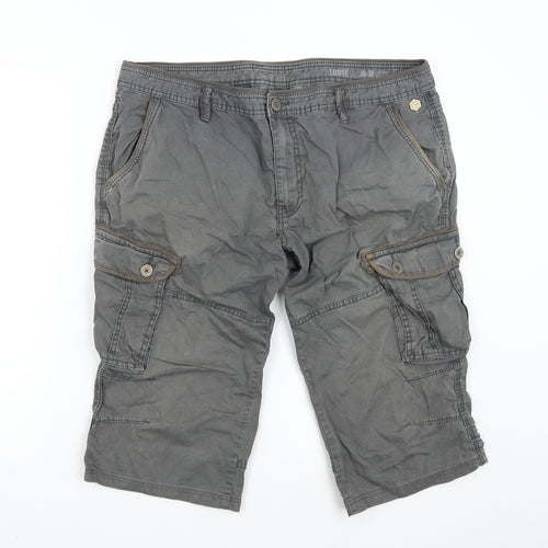 F&F Mens Grey   Cargo Shorts Size 38