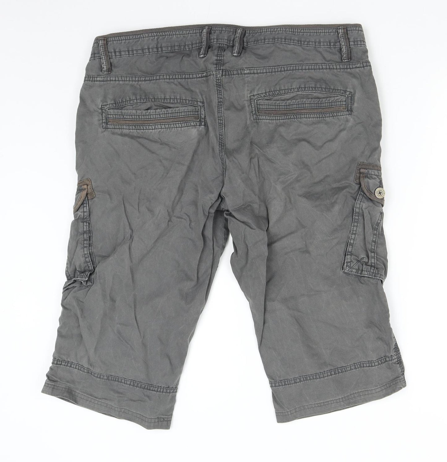 F&F Mens Grey   Cargo Shorts Size 38
