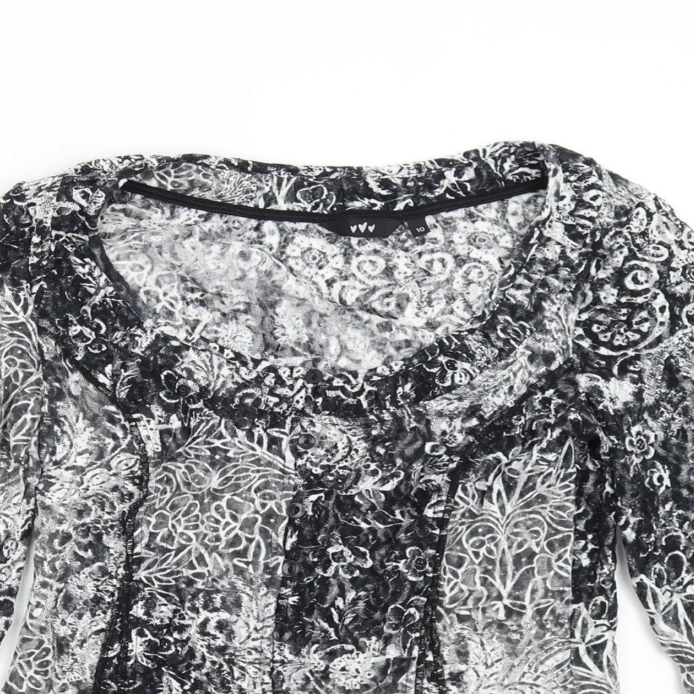 Per Una Womens Multicoloured Floral  Basic Blouse Size 10