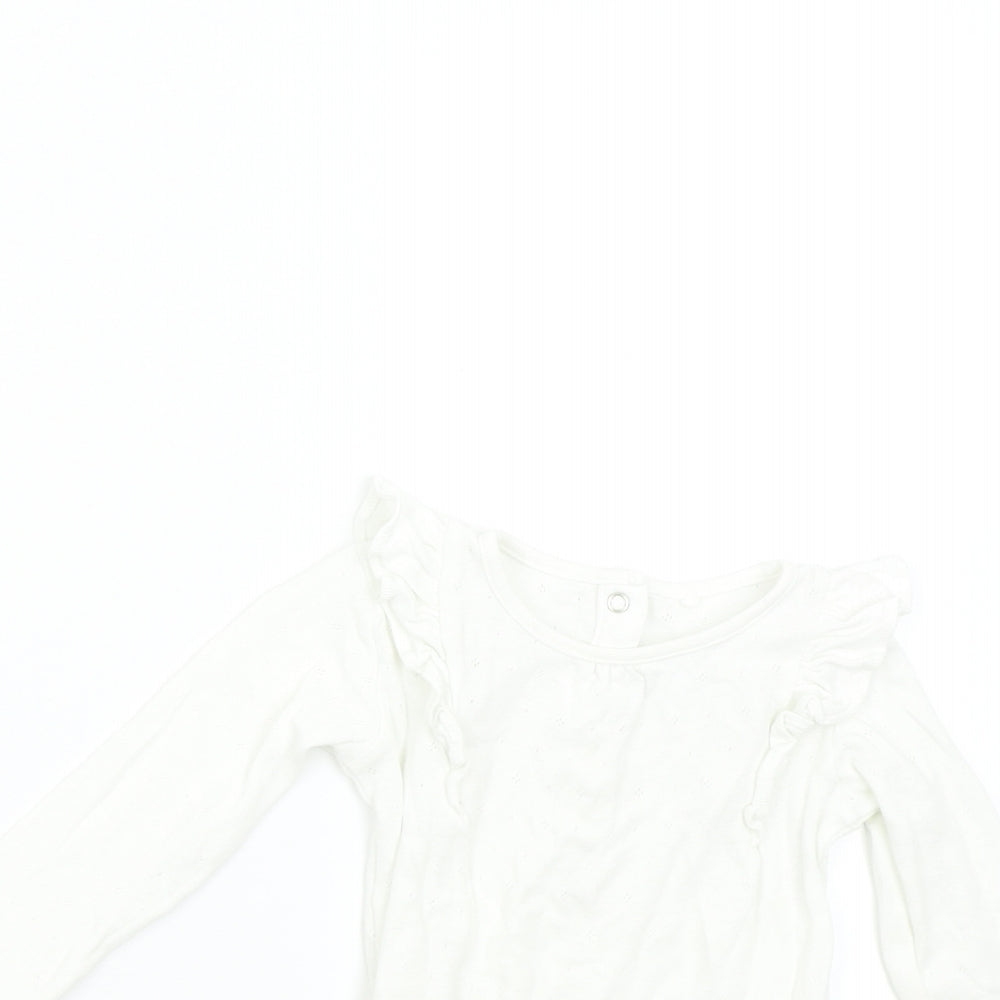 TU Baby White   Babygrow One-Piece Size 12-18 Months
