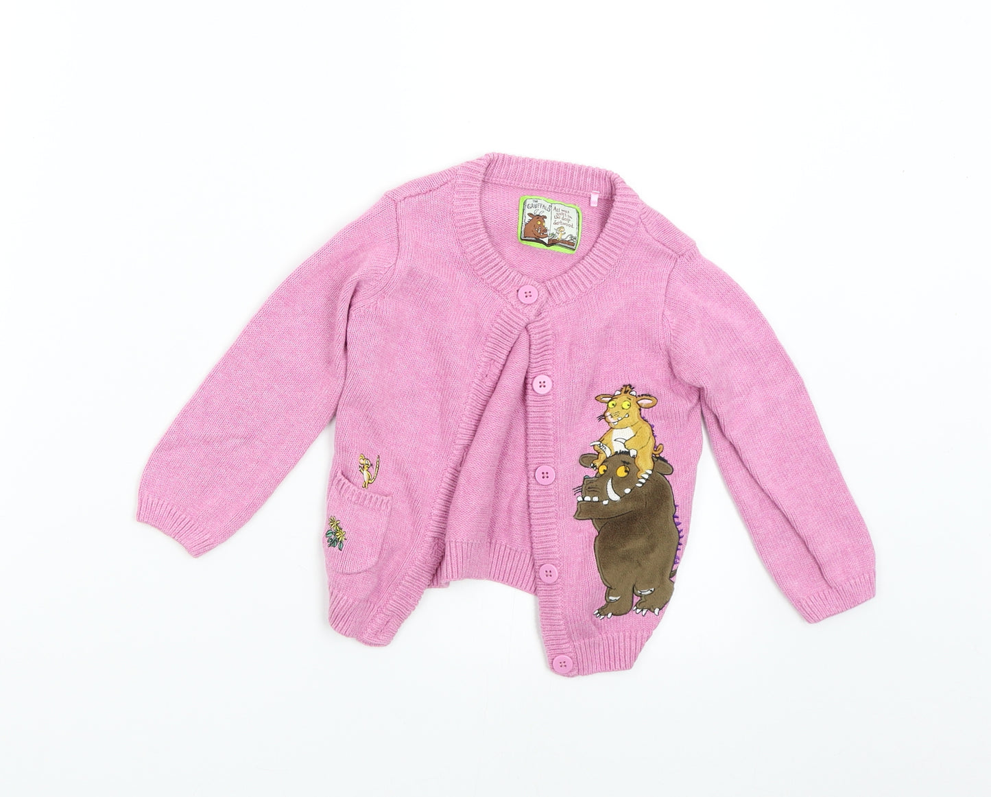 TU Baby Pink  Knit Cardigan Jumper Size 18-24 Months  - Gruffalo