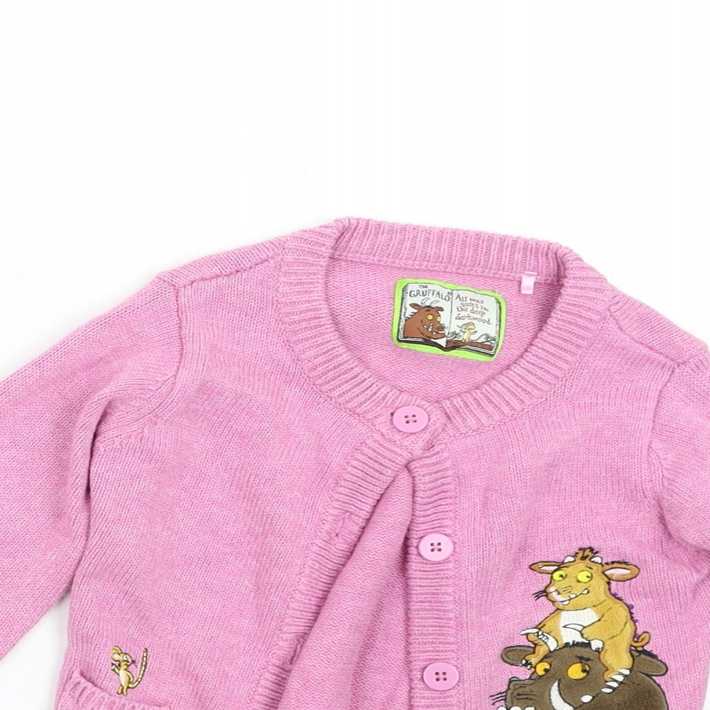 TU Baby Pink  Knit Cardigan Jumper Size 18-24 Months  - Gruffalo